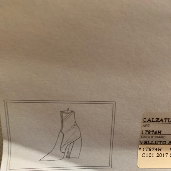 Prada Calzature Donna Velvet Velluto Stretch Bootie - Picture 9 of 11